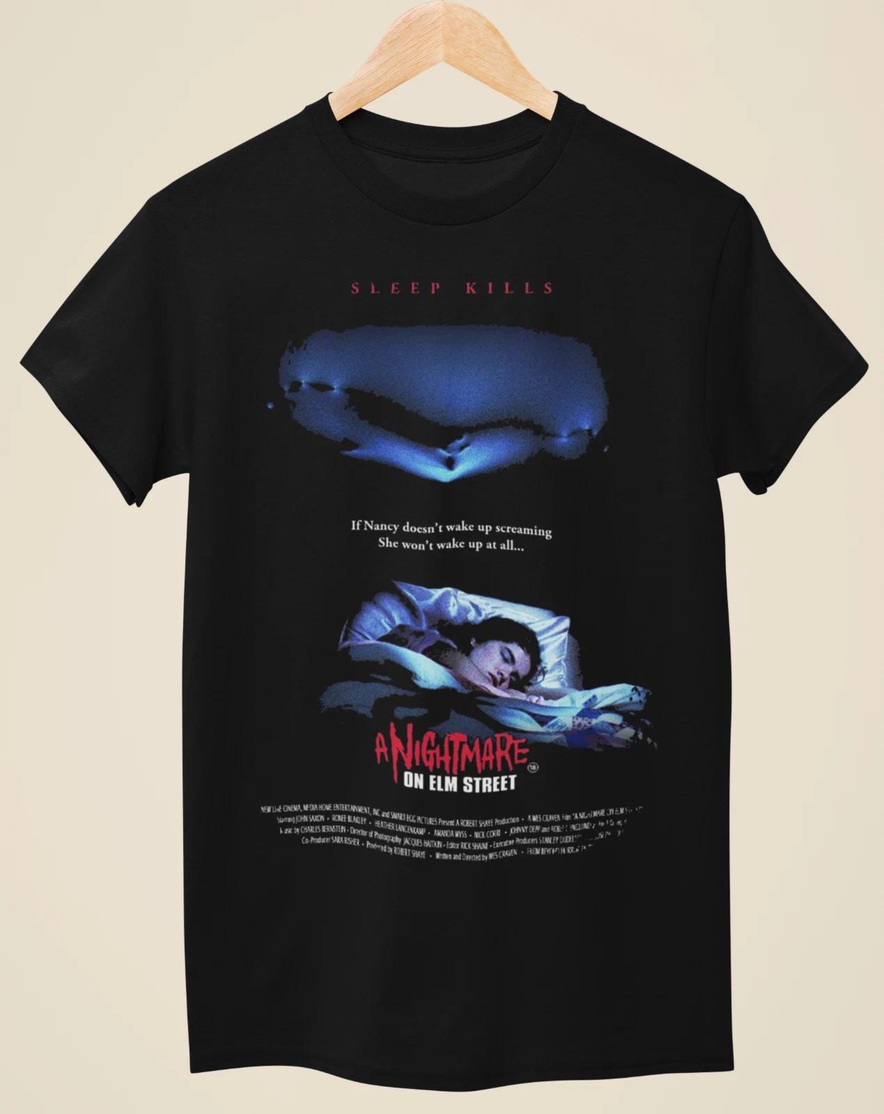 A Nightmare on Elm Street - Movie Poster Inspired Unisex Black T-shirt S