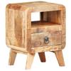 Nightstand 30x30x41 Cm Rough Mango Wood
