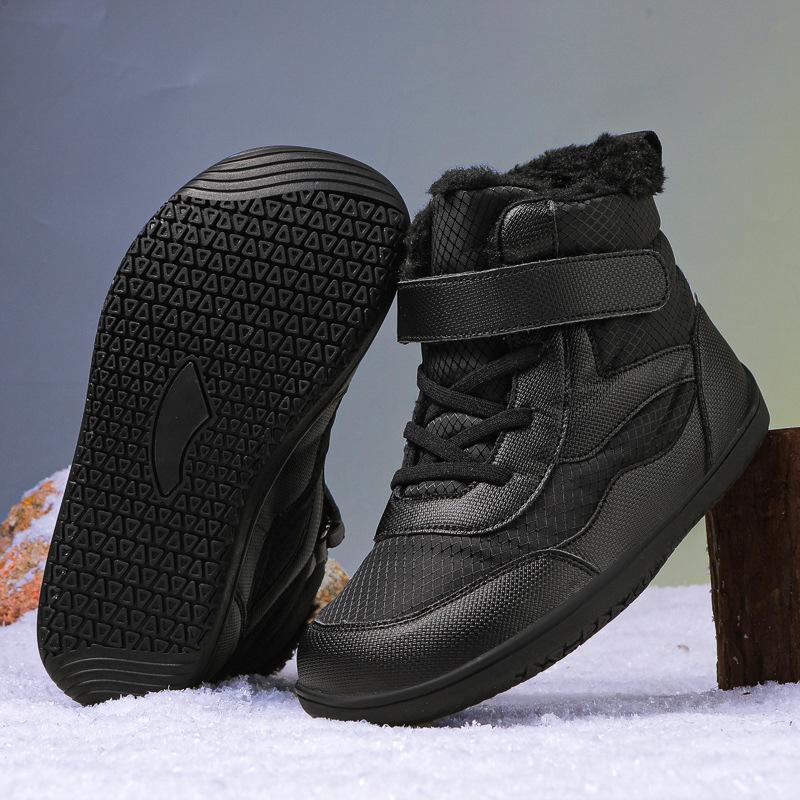 Children's snow boots winter piled thickened waterproof non-slip wear-resistant warm boys and girls cotton shoes