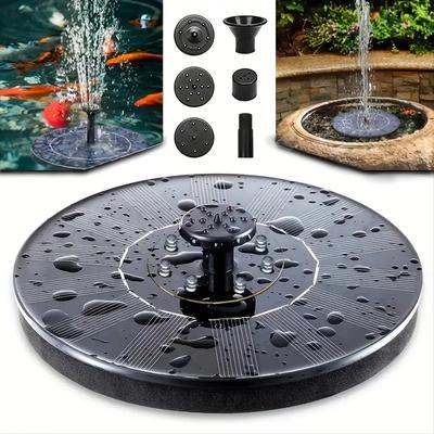 Solarenergiespeicher Automatischer Springbrunnen Außen Schwimmender Garten Landschaft Platz Leuchtend Innenhof Schwimmbad Musikalischer Springbrunnen Licht