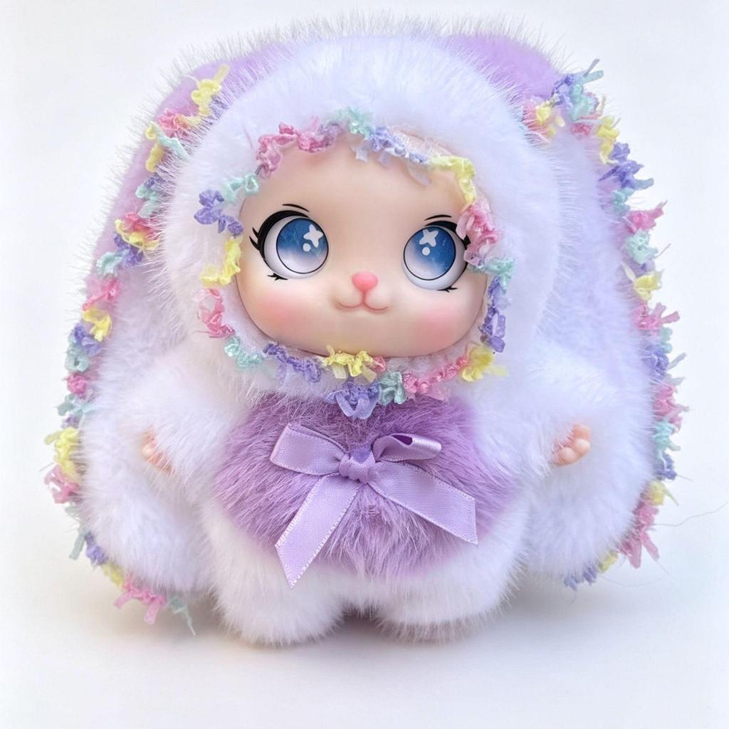 2026 Best-Selling Cute Big Ear Rabbit Plush Pendant Doll