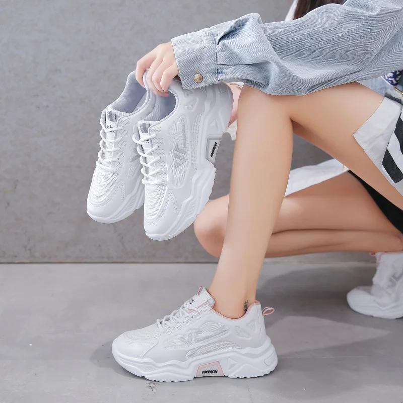 Fashion 2024 Spring and Autumn New Style Mesh Fashionable Breathable Trendy Soft Soled Sports Shoes Casual Shoes