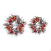 Christmas Reindeer Wreath Artificial Wreaths for Front Door Decorations Wall Xmas Holiday
