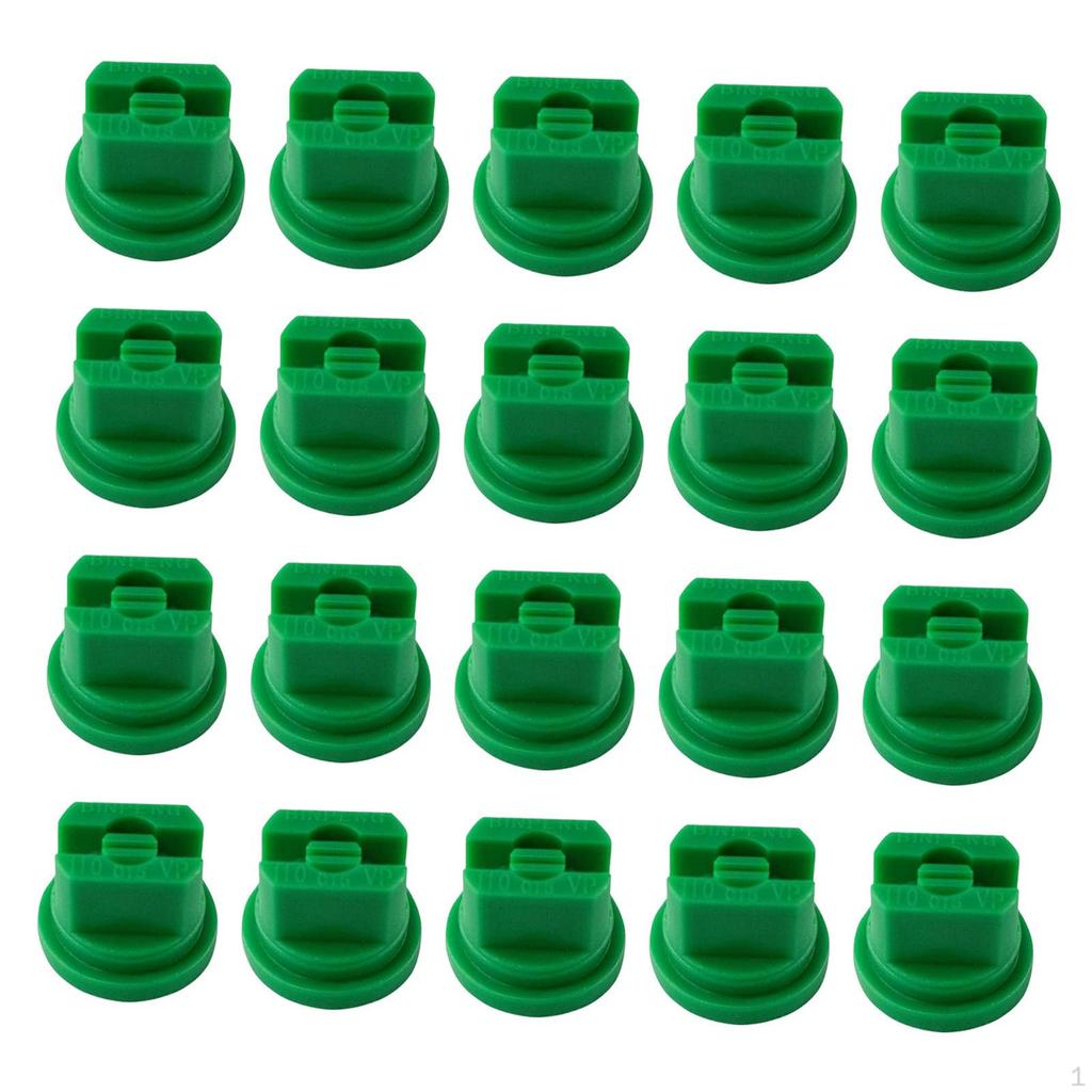 20 110-degree Flat Spray Nozzles for Garden And Agricultural Irrigation.