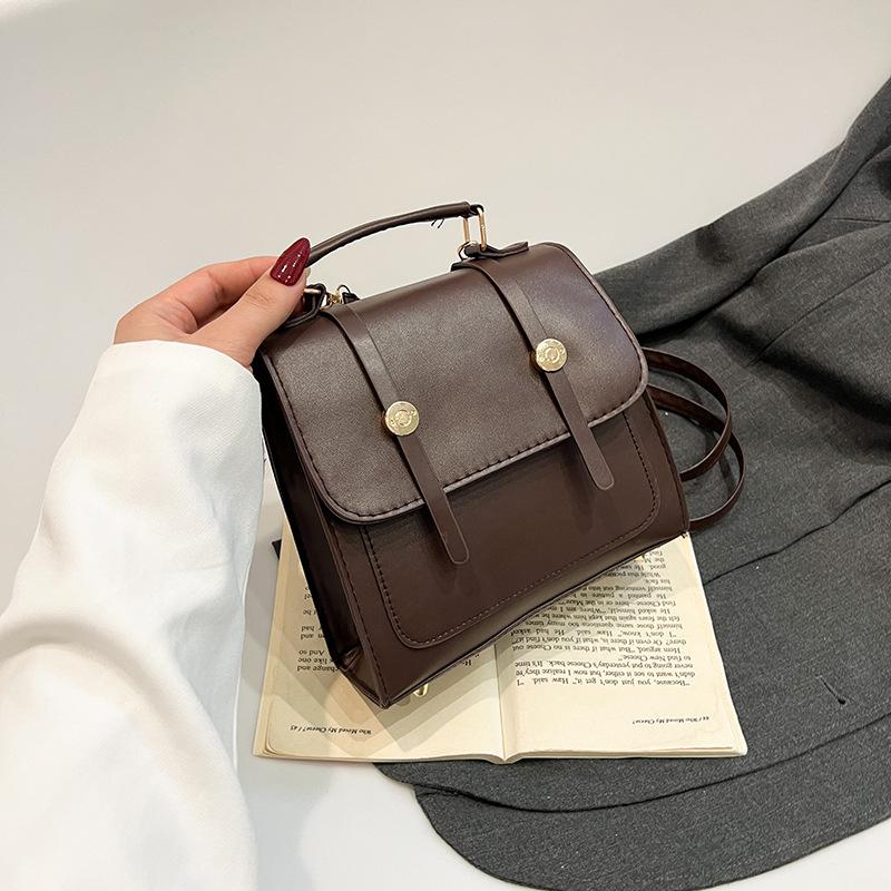 Vintage New College Backpack Student Class Commute Out Versatile Shoulder Bag Women
