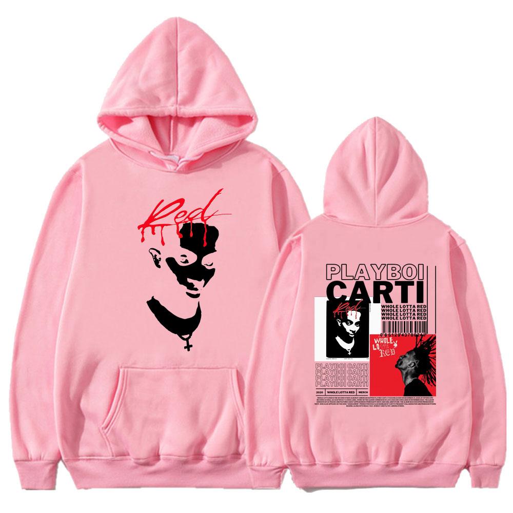 

Rapper Playboi Carti Hoodie Music Album Whole Lotta Red Harajuku Hooded Sweatshirt Men s Hip Hop Gothic Hoodies Cool XL