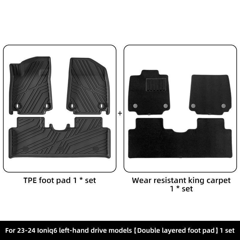 Hyundai IONIQ 6 (2023-2025) TPE Floor & Trunk Mats