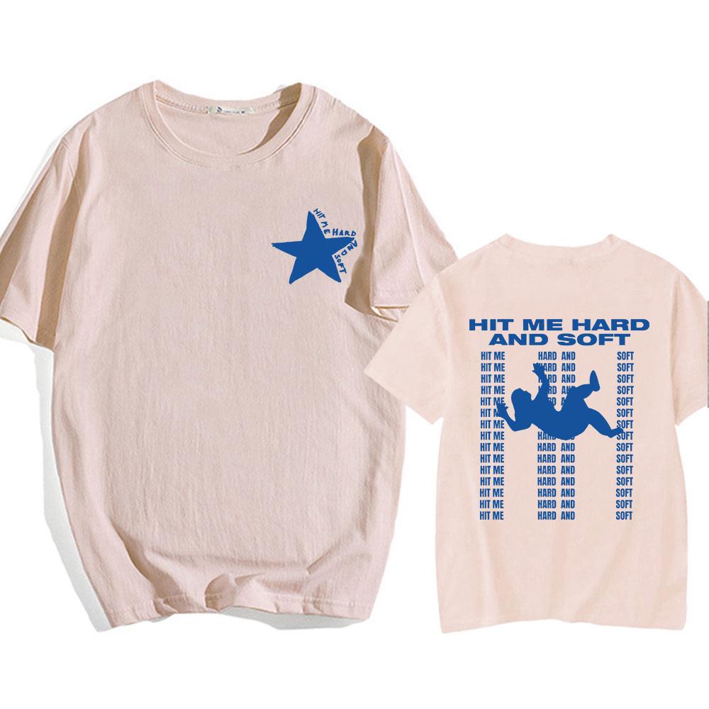 Hit Me Hard Soft 2024 Album Trička Grafická trička Krátký rukáv Pánské/Dámské Bavlněné tričko Běžné Camisas Streetwear Hip Hop Topy