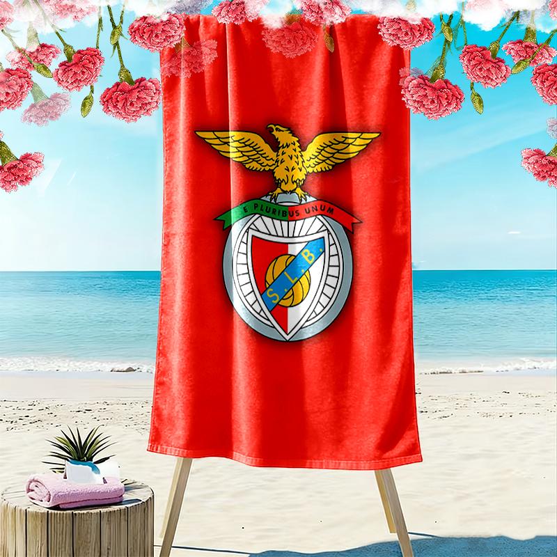 1ks Ručník na pláž SL Benfica, Perfektní letní potřeby pro venkovní aktivity a cestování, Jako dárek na festivaly