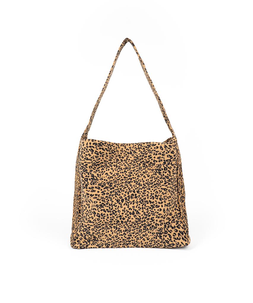 Roidesrois Leopard Flat Hobo Shopper Bag (Brown)