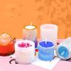 Cylinder Shape Silicones Candle Holders Molds for Making Pen Holders Tealight Candle Holders Home Decoration Art Craft
