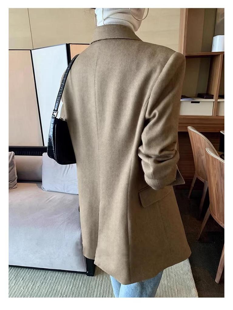 New Women's Slimming Woolen Suit Jacket - Autumn/Winter Fashion Collection