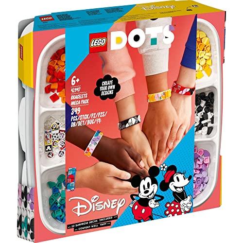 LEGO DOTS Mickey & Friends Bracelets Multipack 41947, Toy Blocks, Gift, Jewelry, Craft, Boys and Girls, Ages 6 and Up