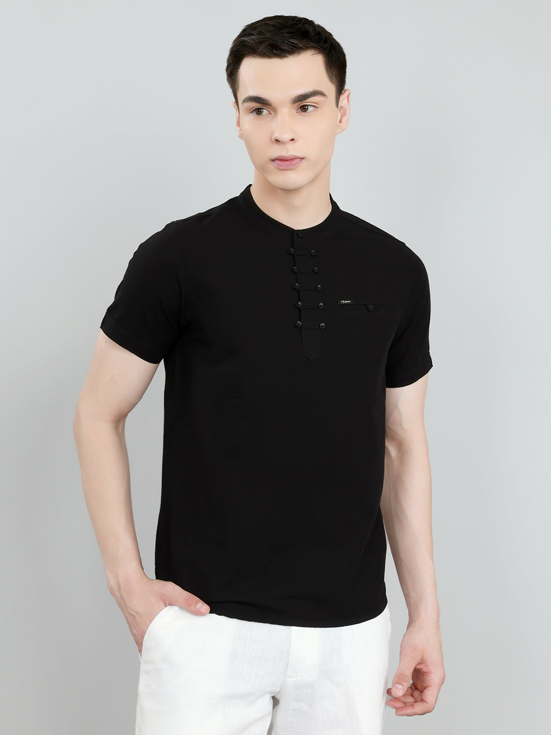 Monte Carlo Men Regular Fit Black Tshirt M чёрный