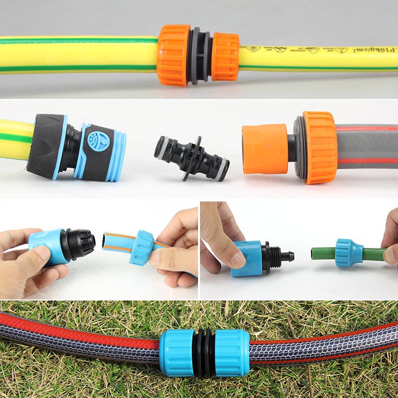 4-Punkt Schnellkupplungs-Gartenschlauch-Wasserverbinder und Düsenset