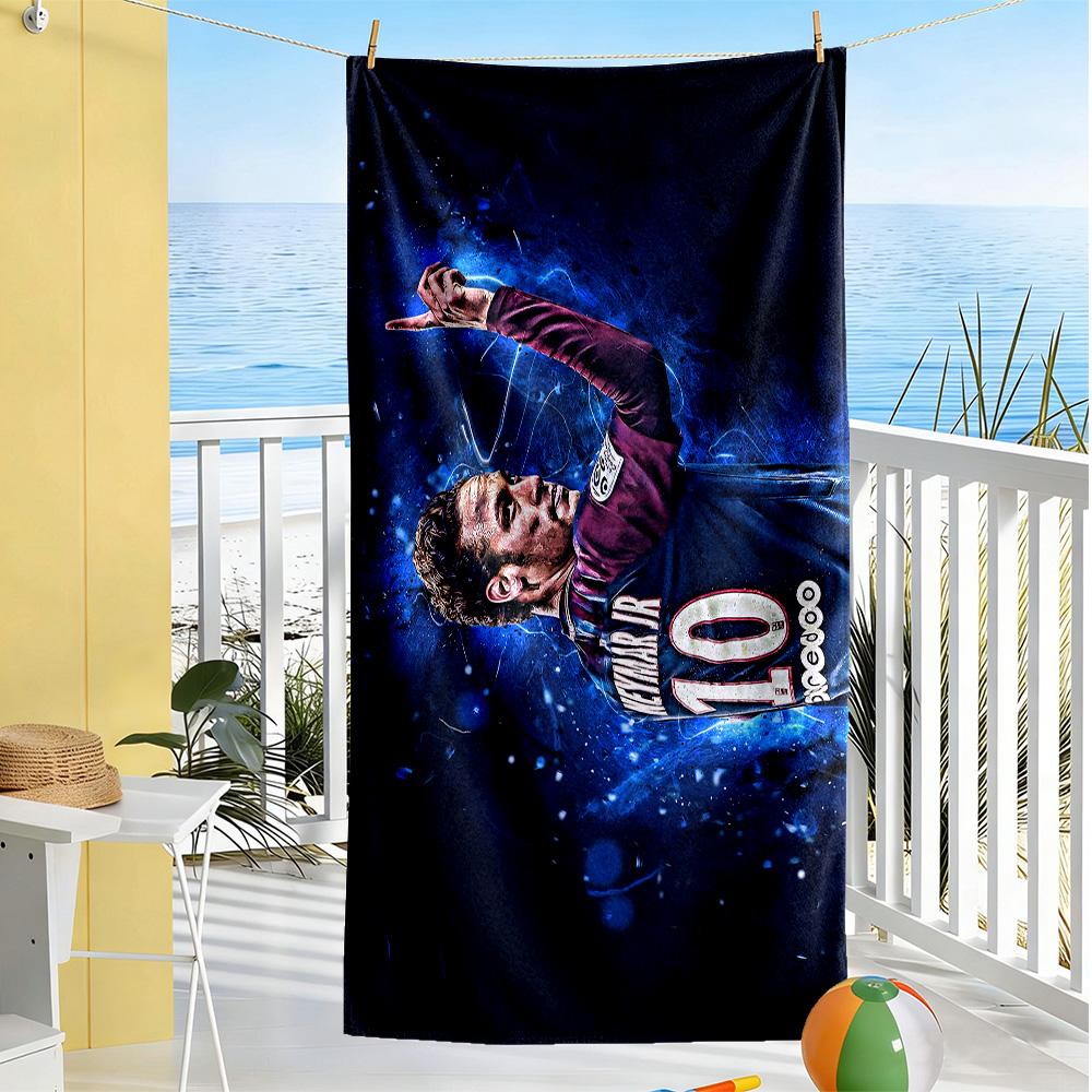 Ronaldo's Iconic Celebration Beach Towel High Absorbency & Quick-Dry Comfortable Lightweight Perfect for Traveling Yoga Camping and Swimming