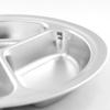 304 Stainless Steel Round 3-Compartment Meal Plate