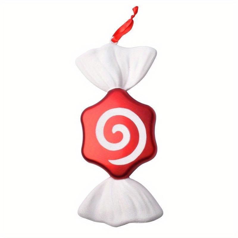 Christmas Pendants, Christmas Decorations, Stage Bars, Props, Decorations, Red and White Painted Christmas Candy Pendants