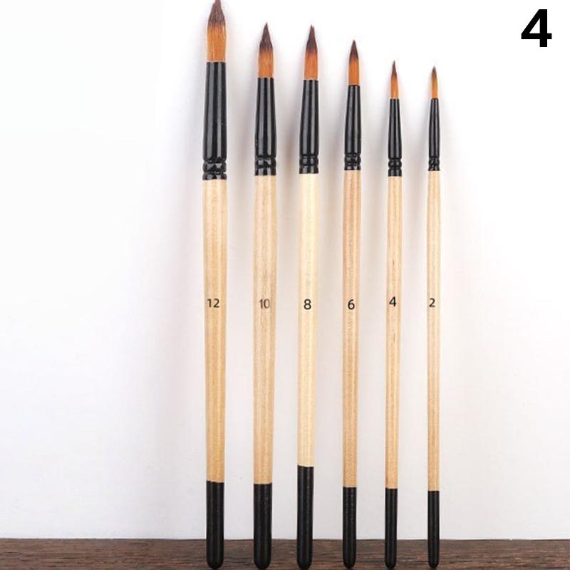 Professionelles Künstler-Pinselset Nylonborsten für Aquarell-, Acryl-, Ölmalerei, Basteln & Gesichts-Körper-Handwerk Hakenlinie