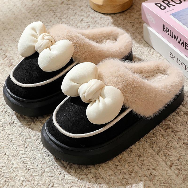 Baumwollpantoffeln Damen Winter Indoor Zuhause Paar Neu Niedliche Plüschpantoffeln Outdoor Herbst und Winter