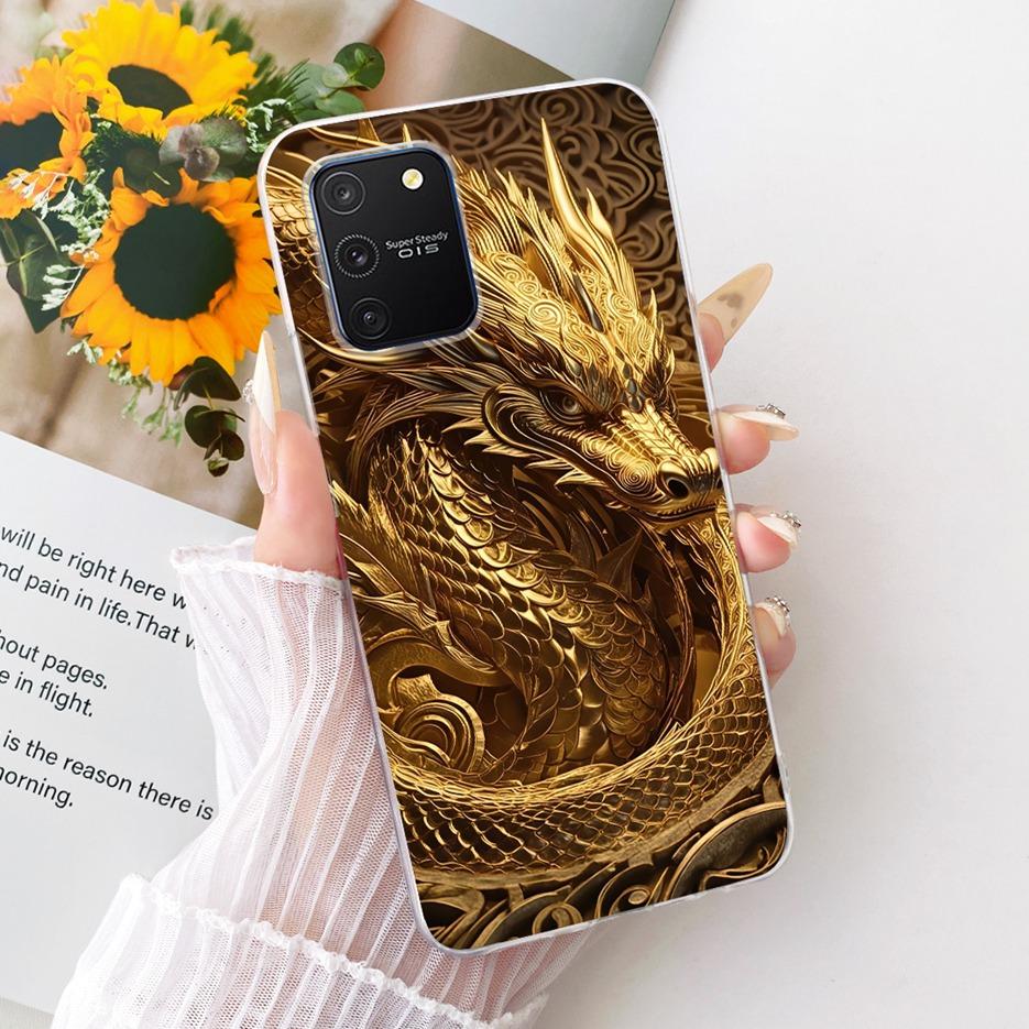 For Samsung Galaxy S10 Lite Case SM-G770F Luxury Butterfly Tree Painted Cover Soft Silicone Phone Case For Samsung S10 Lite Bags
