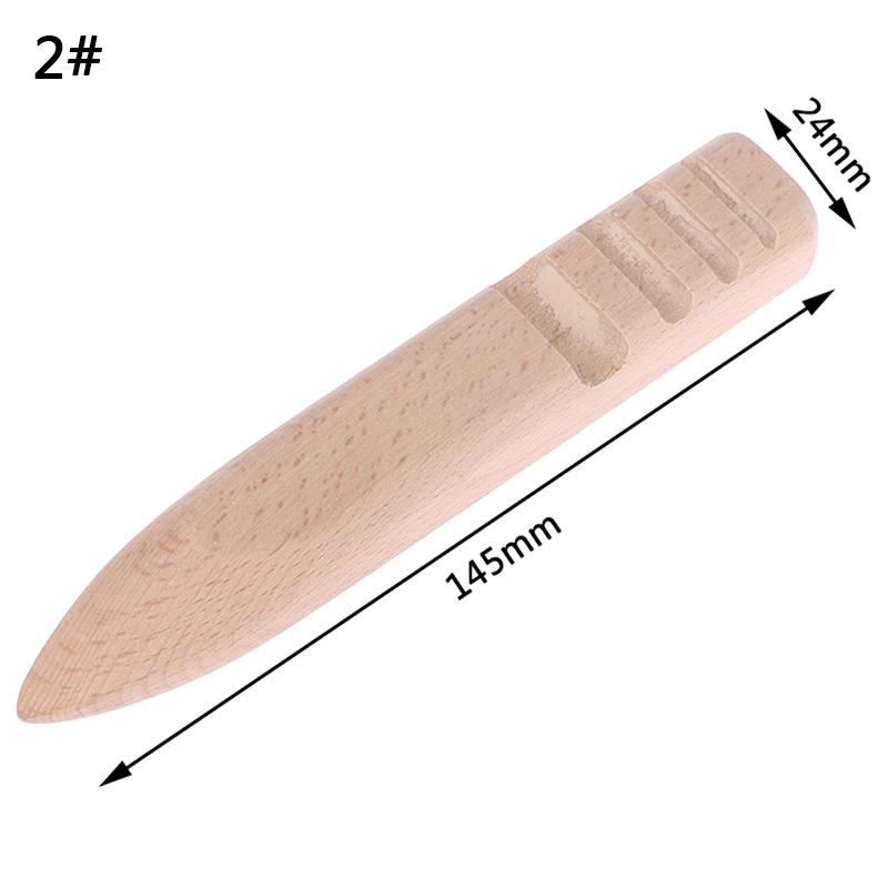 Handmade Burnishing Rod Leather Craft Edges Slicker Round Wood Leathercraft Tool