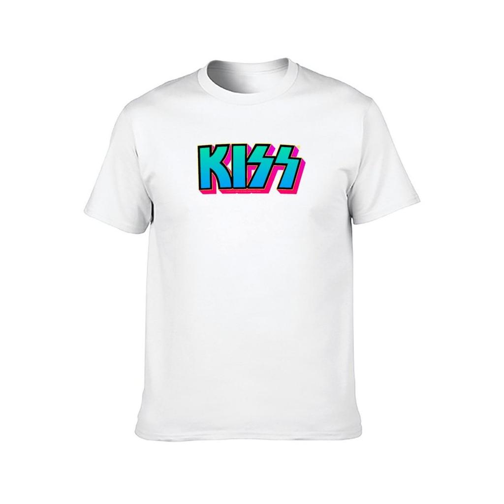 KISS Band Logo Design TShirt T Shirt Personalised Man T Shirts for Men Casual TShirt