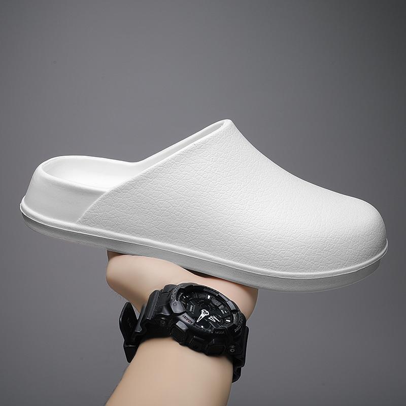 Kitchen Shoes Men's Slippers Soft and Comfortable Waterproof Slipper Shoes for Men Indoor and Outdoor Wear-resistant Non-slip