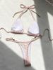 2025 Pearl Leopard Print Sexy Thong Swimsuit