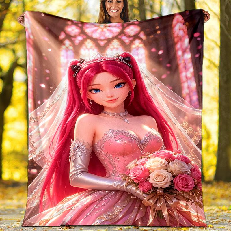 Demon Hunter printed throw blanket—soft,warm;versatile blanket for all seasons—perfect as &air-conditioning throw,nap blanket