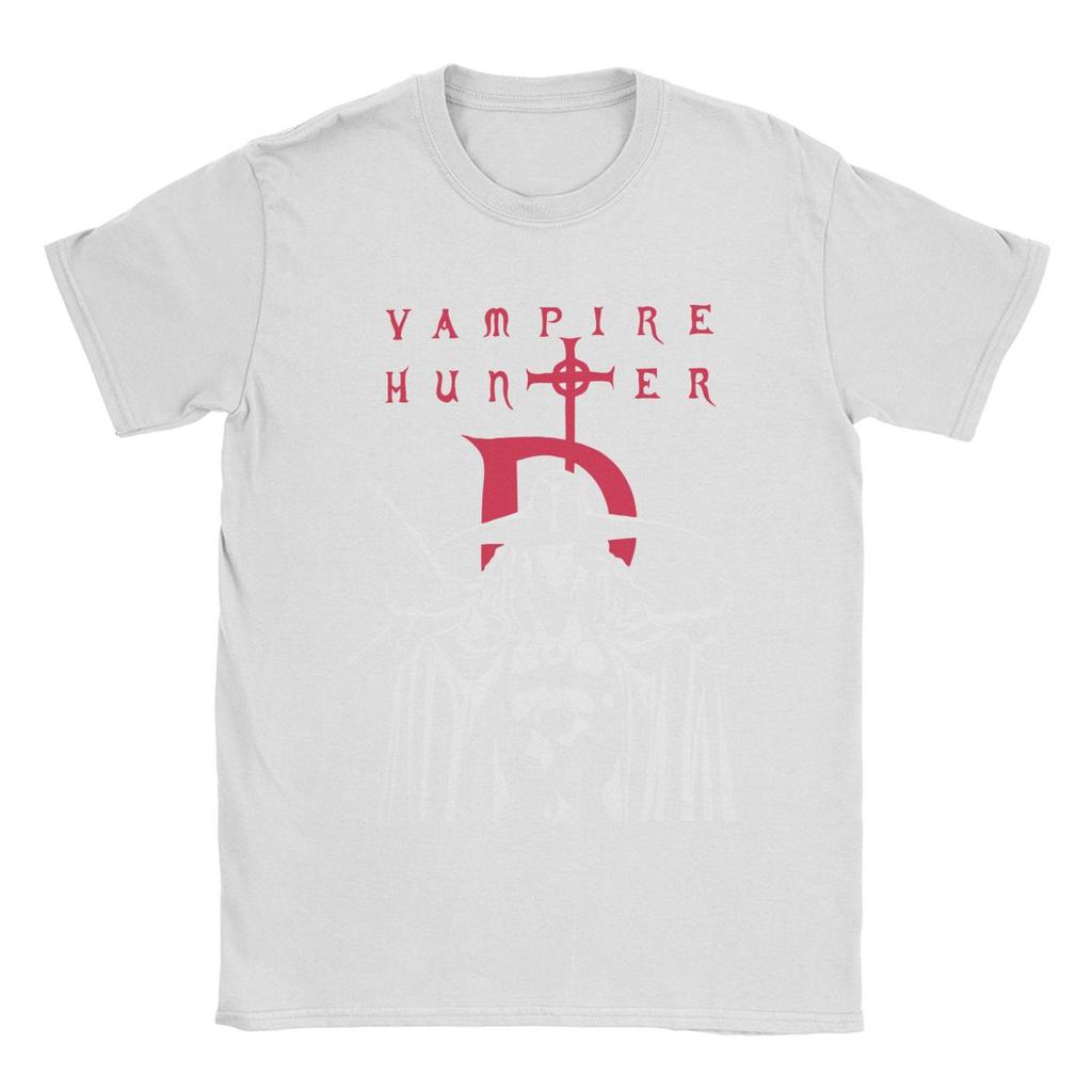 Men's Vampire Hunter D Hellsing T Shirts Anime Pure Cotton Clothing Funny Short Sleeve Round Collar Tees Gift Idea T-Shirts
