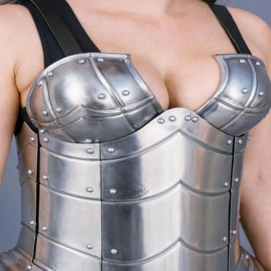 Queen of the Lake Female Fantasy Steel Cuirass Corset Armor Handmade Lady Knight LARP Costume