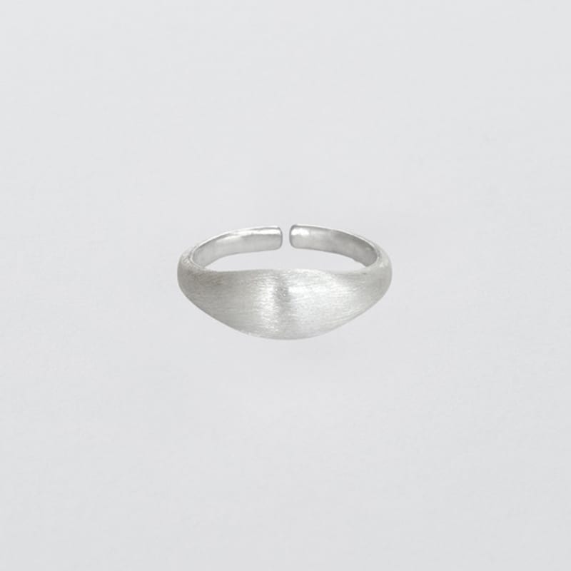 Another Layer Little Dome Ring - Matt (silver925)(2color)