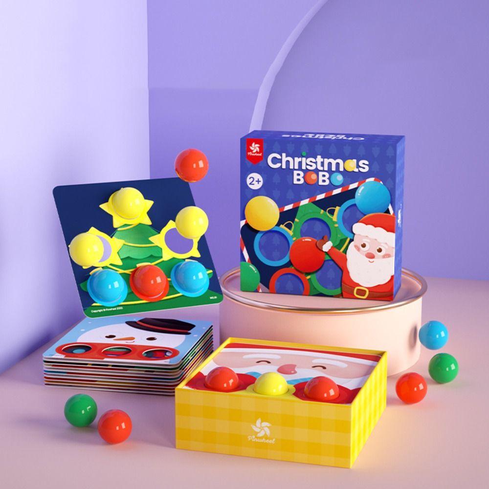 Large Particles Jigsaw Board Games Shape Sorter Mushroom Nail Beads Puzzle Toys  Kindergarten Kids