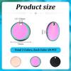 PH PandaHall 60pcs 3 Colors Stamping Tags, 15mm 304 Stainless Steel Blank Tag Pendants Flat Round Discs Blank Bar Stamping Discs Blank Name Pendant