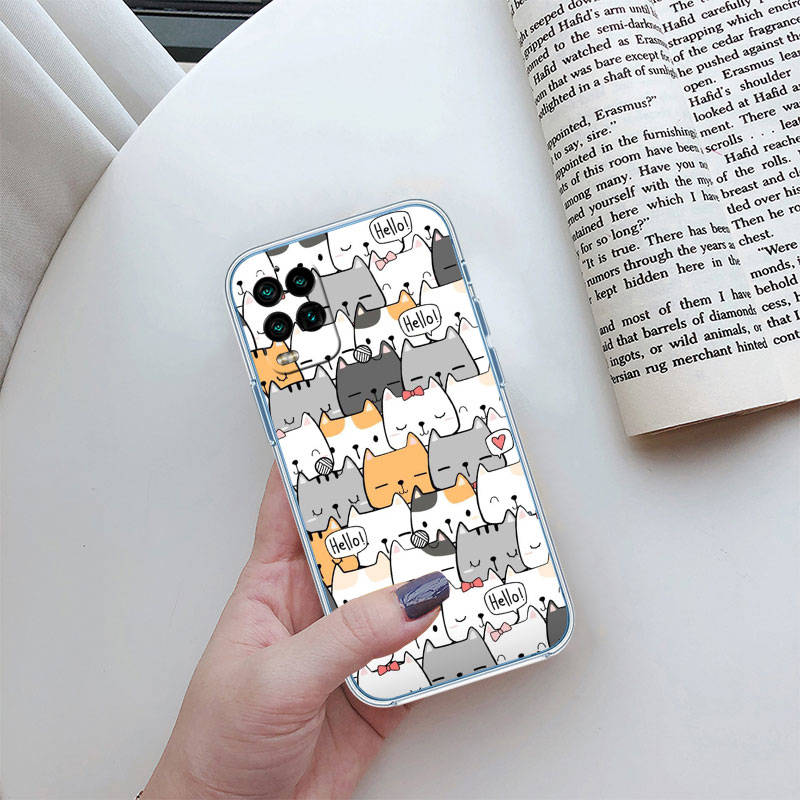 JO9 Kočka Kotě Mňau Pouzdro na telefon pro Motorola G34 G32 G31 G14 G84 G62 E32 G24 G72 G71 G73 G85 G200 G60S G60 G52 G51 G50 G42 G41 G32 G30