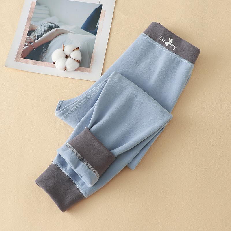 2025 Autumn/Winter Kids' Fleece Pants: Warm, Seamless Long Pants for Girls