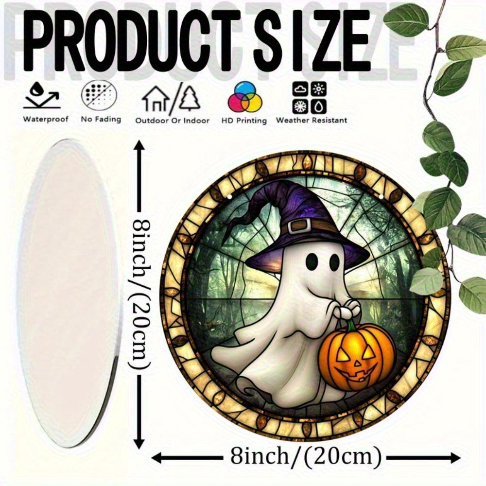 2D Flat Halloween Acrylic Decorative Sign - Hanging Decorations, Perfect for Family, Porch, Garden - Halloween, Christmas, Stay Gifts