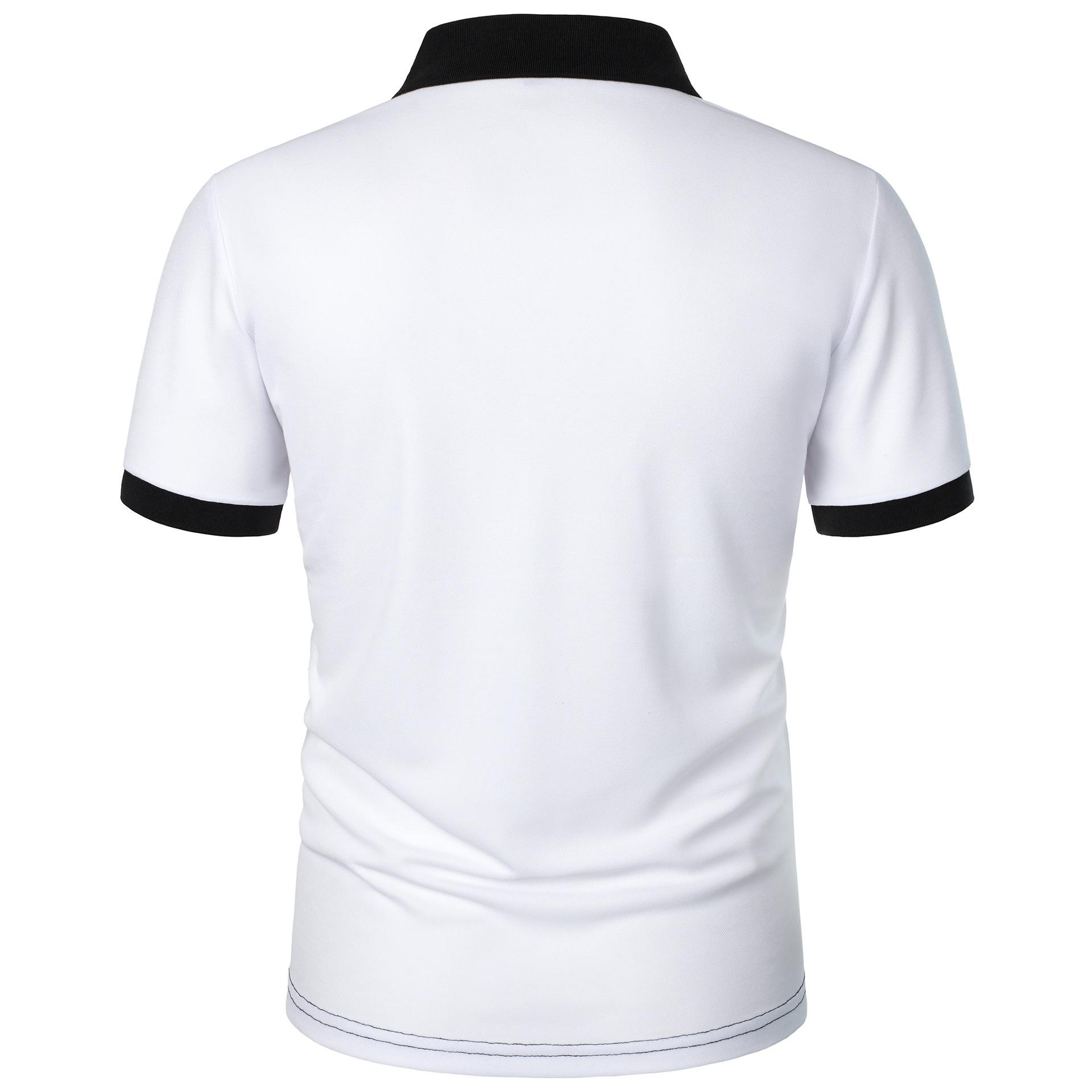 Летняя мужская рубашка поло с полосатым принтом — фото 4