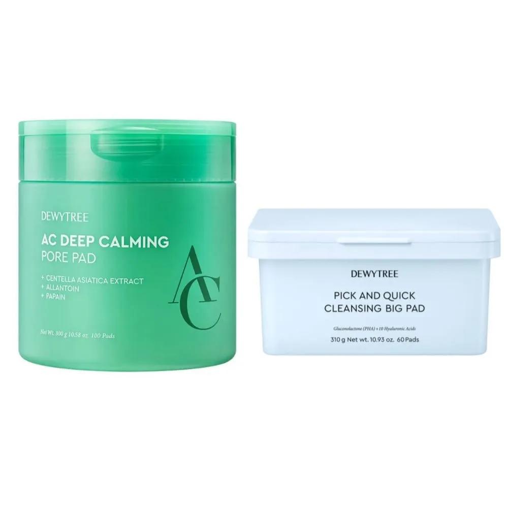 DEWYTREE Pore Pad 100 Sheets + Cleansing Pad 60 Sheets Set