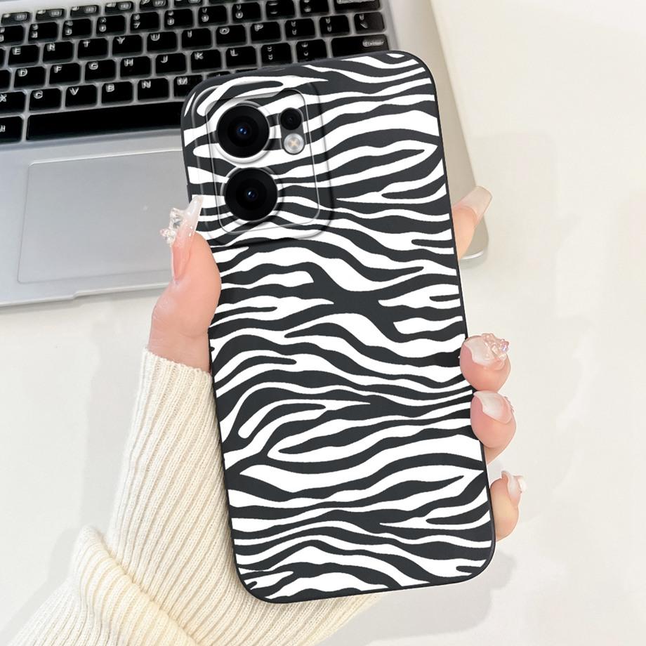 For Oppo Reno13 / Reno13F 4G 5G / Reno 13 Pro Phone Case Soft Smooth Silicone Capa Moon Night Artistic Marble Printed Back Cover