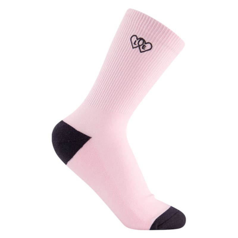 Le Sonnet Two Hearts Socks_Pink