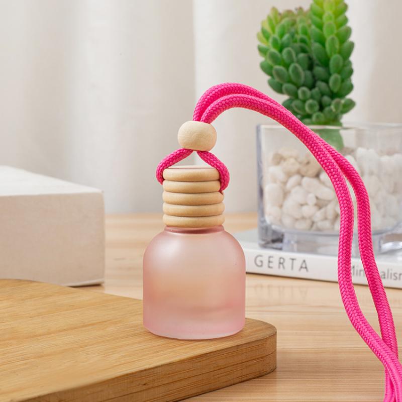 1Pcs 11ml Air Freshener Empty Bottle Car Hanging Glass Bottle Aromatherapy Pendant Diffuser Car Decoration Aromatherapy Ornament