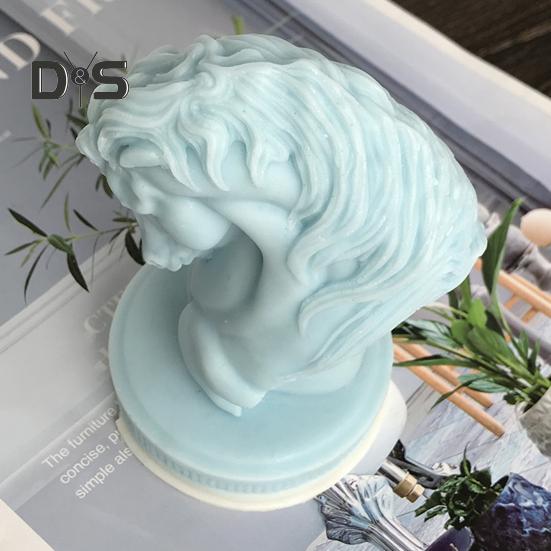 Horse Head Sculpture Silicone Mold Y Reusable 3D Horse Head Candle Plaster Art Resin Making DIY Soap Aroma Candle Mold Craft Supplies Home Decor