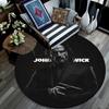 John Wick Art pattern round rug,Carpet Rug for Living Room Bedroom Playroom ,Non-slip Floor Mat,Holiday Gifts and Birthday Gifts.