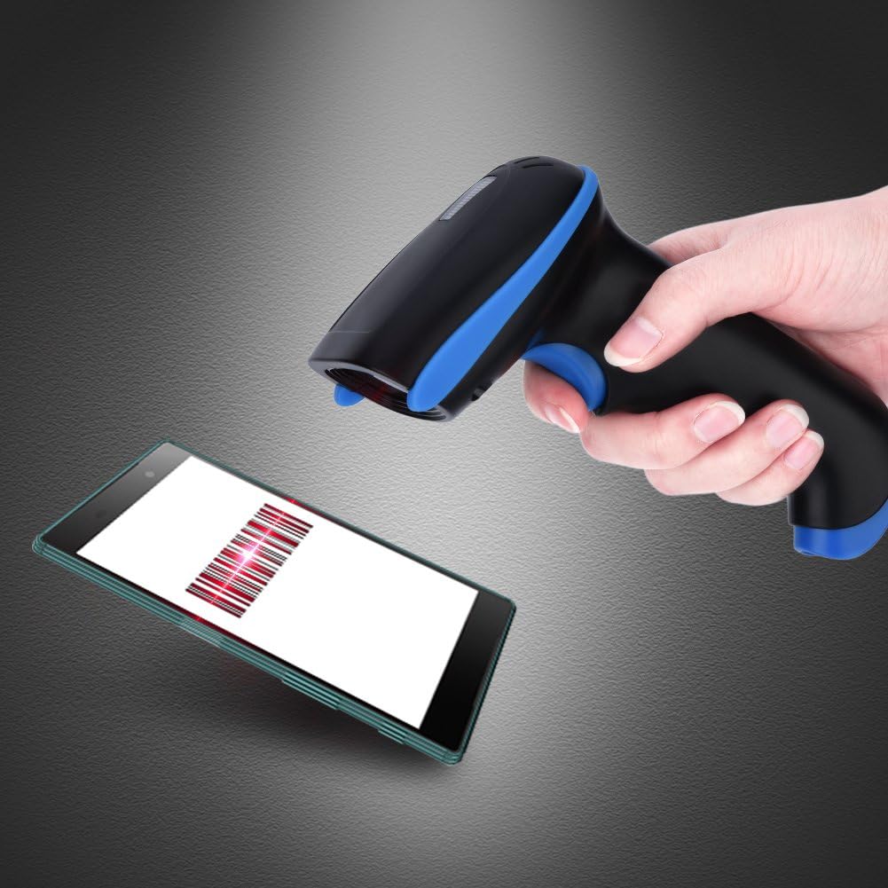 Bewinner Bar Code Scanner, YHD-5100 Barcode Reader with 2.4G USB Cable, Compatible with/Android/Windows Systems - Dual Connection Modes Design,32-bit