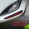 2pcs Car Anti-collision Strip Front Rear Bumper Anti-scratch Collision Rubber Strip Car Styling Decoration Protection