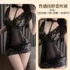 Sexy Underwear Pure Desire Perspective Mesh Lace Suspender Nightdress Sexy Inner Strap Deep V Nightdress