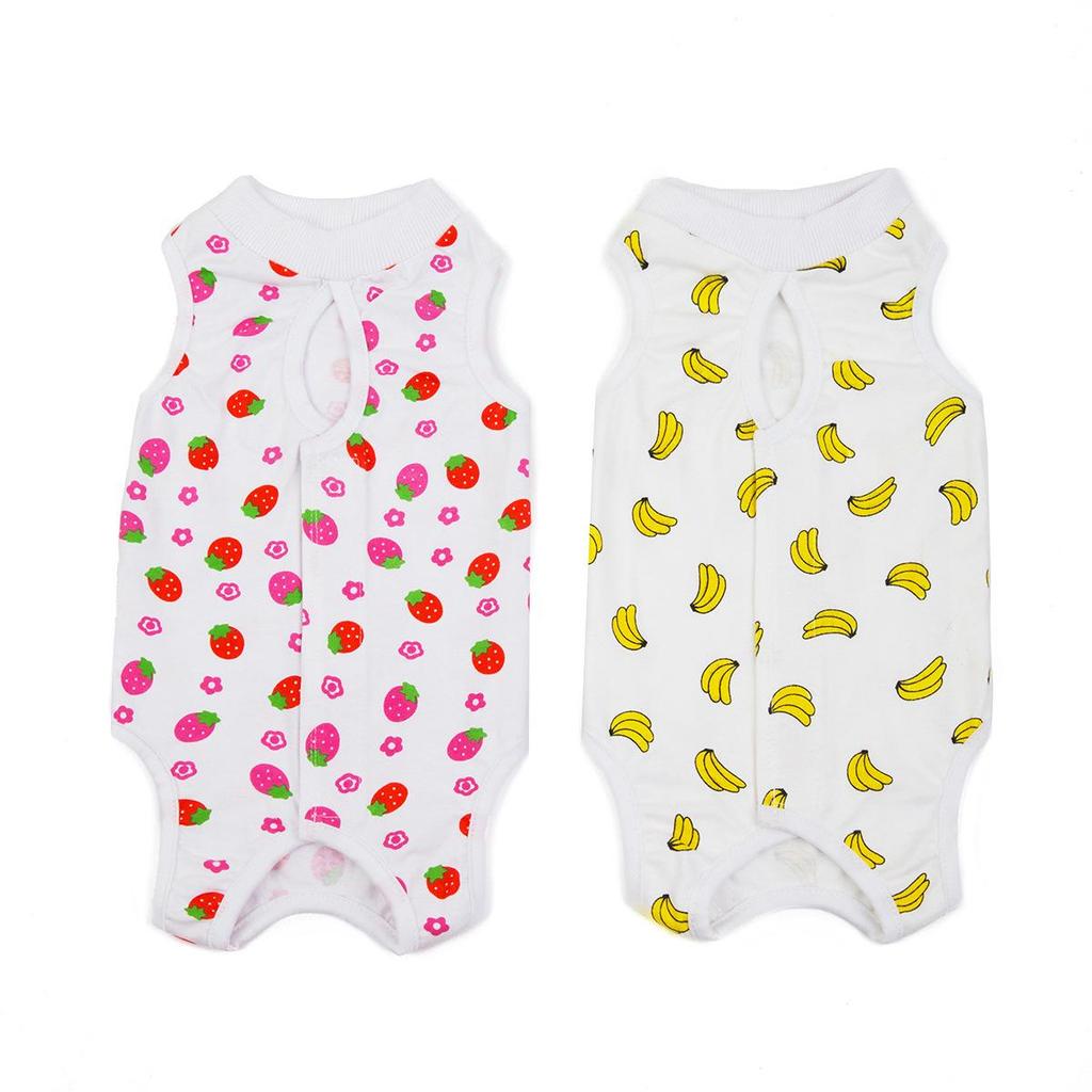Cat Surgery & Weaning Suit: Anti-Lick Spay/Postpartum Wear for Spring & Summer, Four-Legged Design.