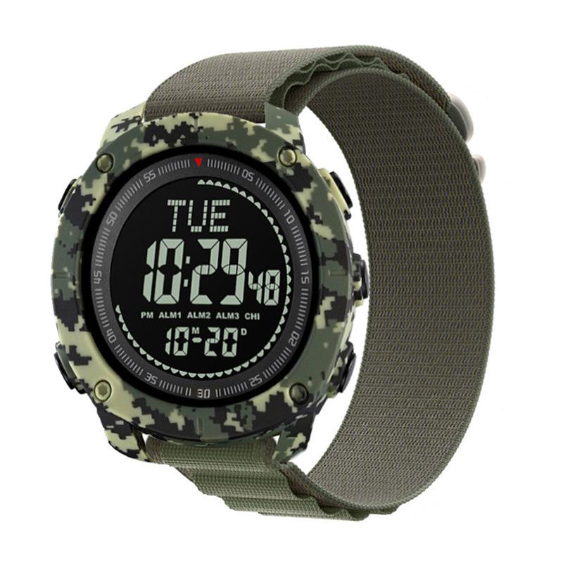 Single Display Men S Electronic Watch Multifunctional Outdoor Sports Student Camouflage Waterproof Electronic Watch